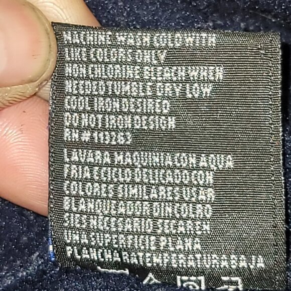 621. Victory HP Long Sleeve Hoodie Blue Sz M - Picture 7 of 7